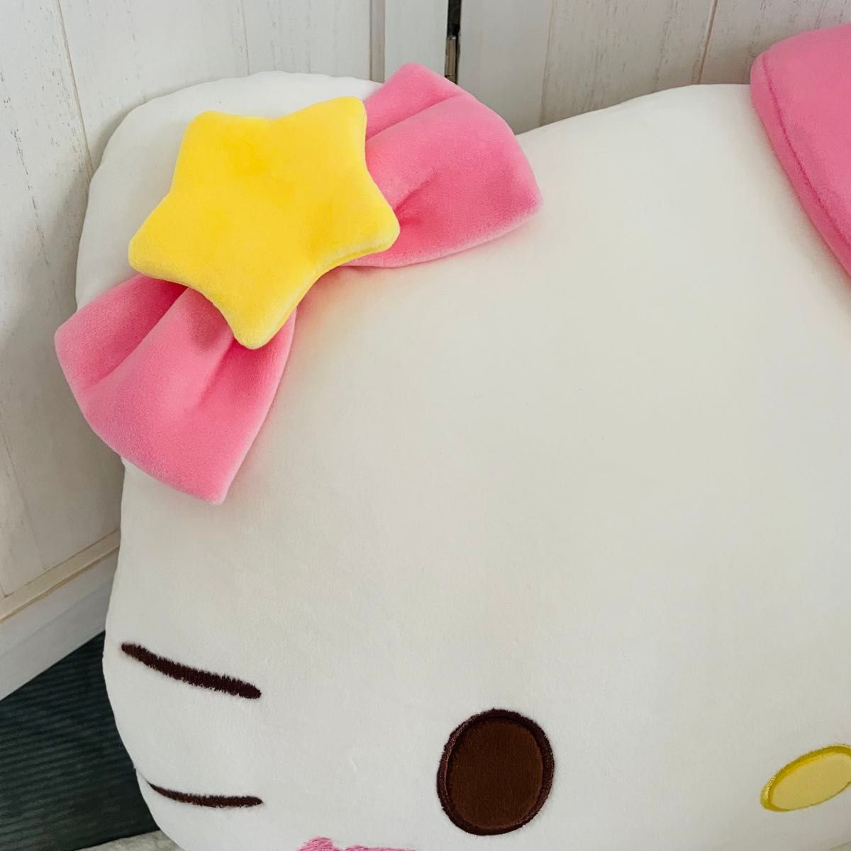 ハローキティ キキララコラボ フェイスクッション【新品 未使用