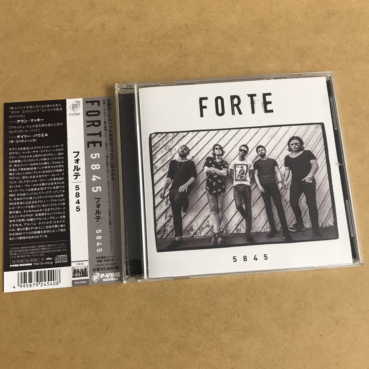 FORTE / 5 8 4 5 P-VINE国内盤 帯付 フォルテ/5845■オアシス直系 正統派 王道UKロック ex.iC1s 英国ギターロック 検)oasis アランマッギー_画像1