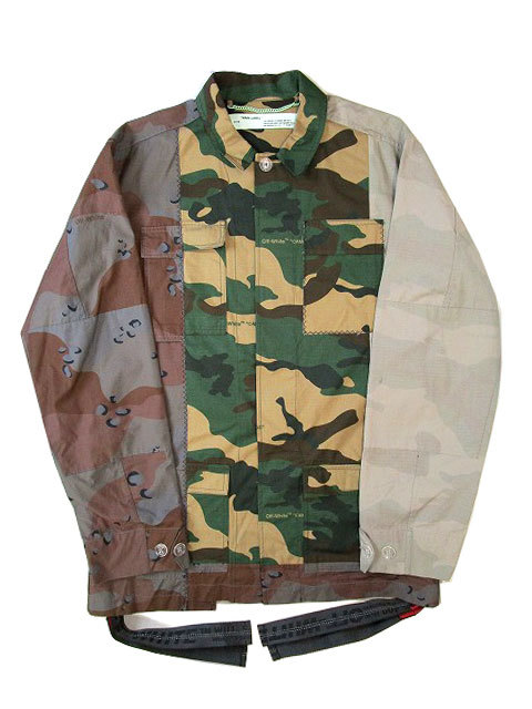 極美品 OFF-WHITE オフホワイト CAMO FIELD JACKET カモフィールド