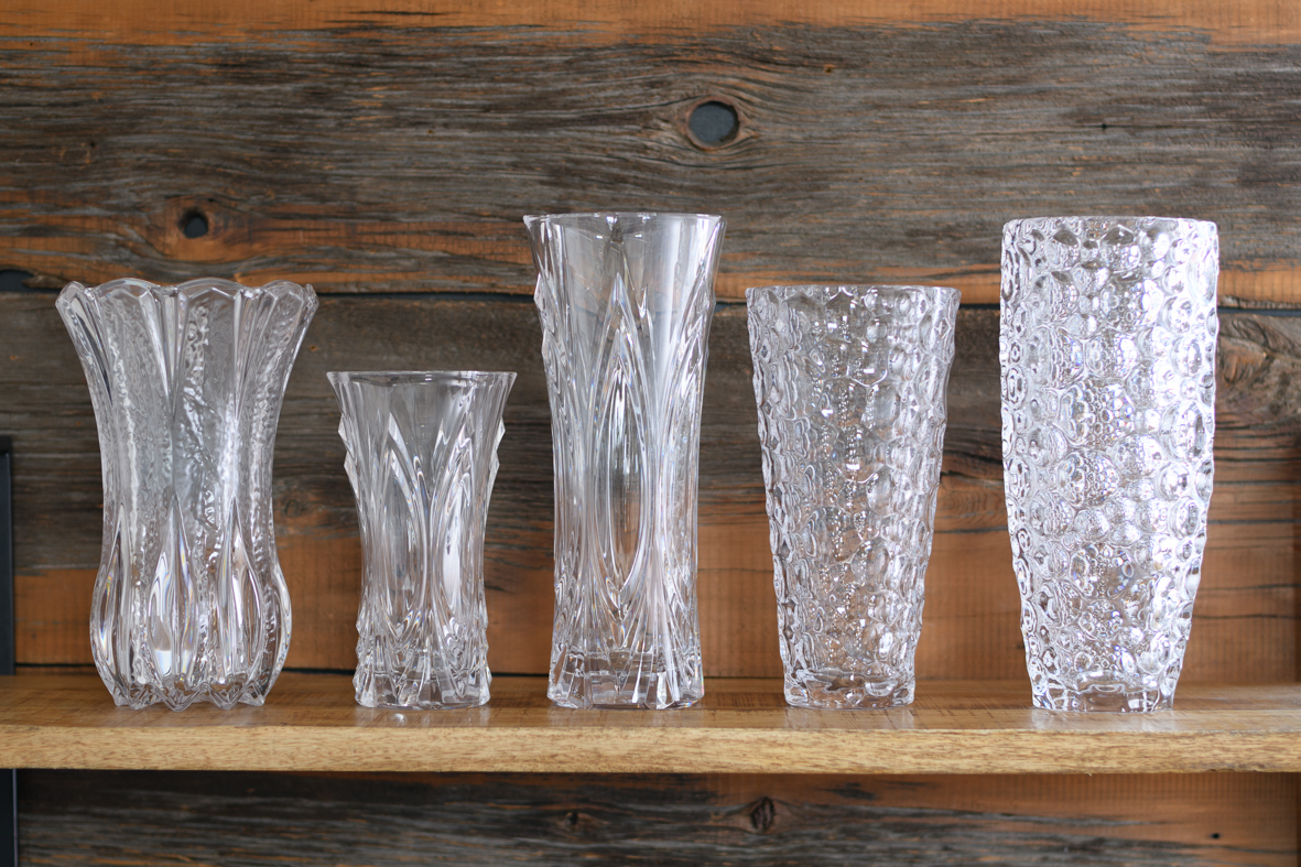 ポリカーボネート製　クリスタル　フラワーベース　φ19×H30.5cm 割れない　花瓶　ガラス（087）_画像3