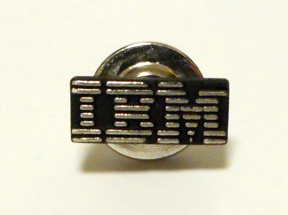 IBM 日本アイ・ビー・エム株式会社 社章 社員章 ピンバッジ ピンズ 純銀製 企業物