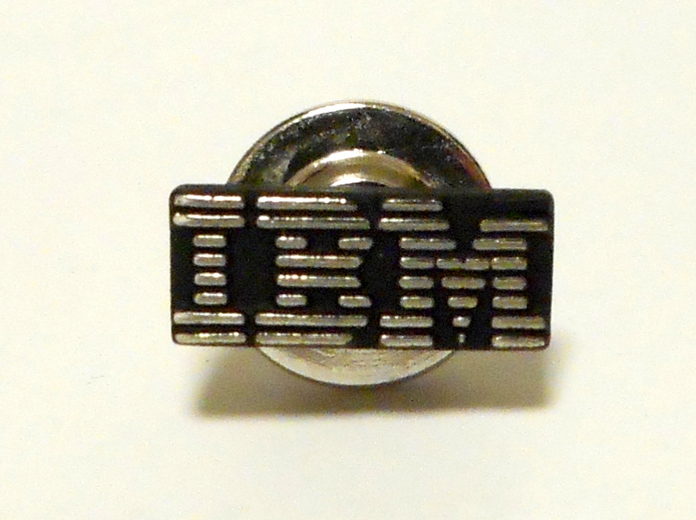 IBM 日本アイ・ビー・エム株式会社 社章 社員章 ピンバッジ ピンズ 純銀製 企業物_画像1