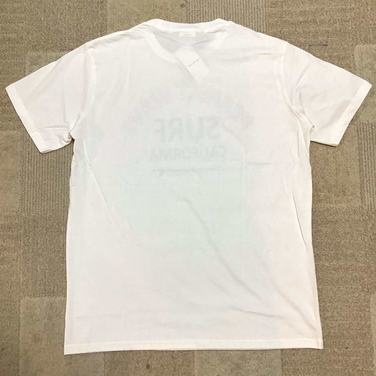 処分価格 新品未使用 半袖Tシャツ メンズ サーフロゴTee 送料無料 XLサイズ ホワイト オススメ限定激安