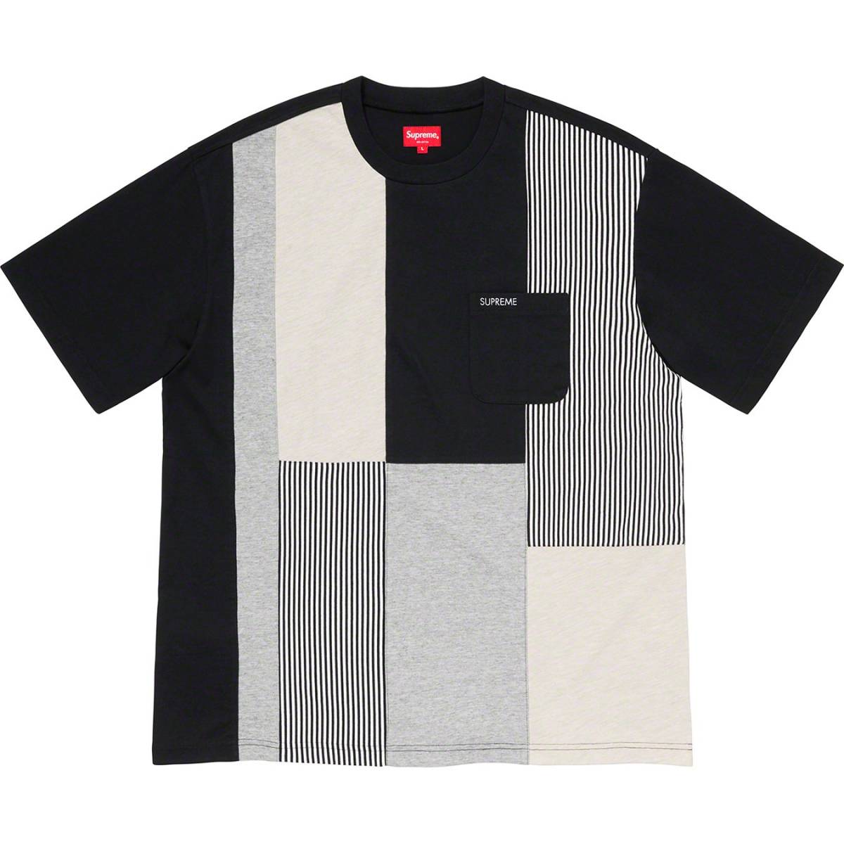 【送料無料・即決】 Supreme patchwork pocket tee S パッチワーク ポケット Tシャツ
