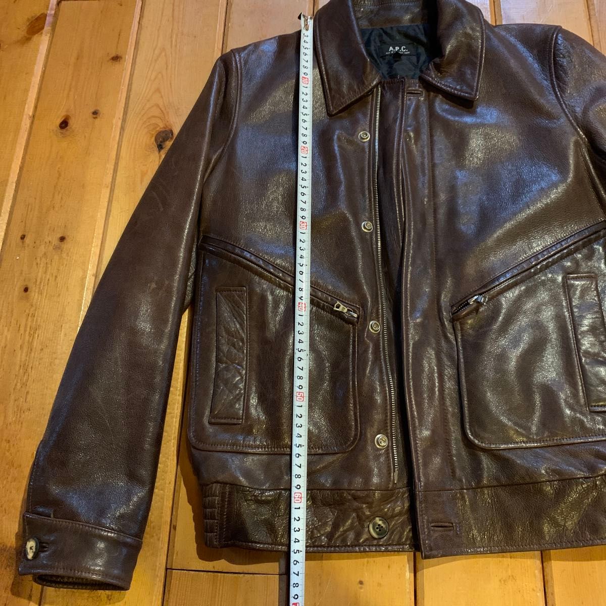 『交渉可』A.P.C. 本革ブラウンジャケット サイズ1 A P C ブラウンレザージャケット|Yahoo!フリマ(旧PayPayフリマ)