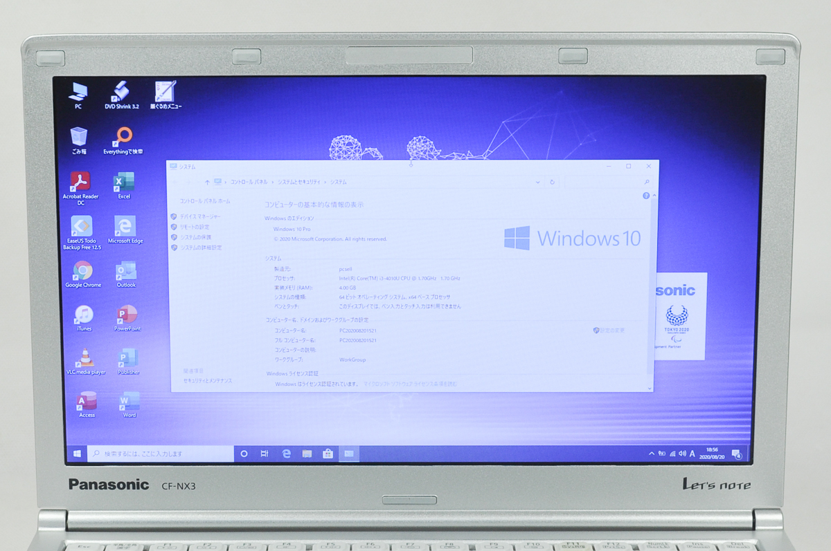 外観極上 新品バッテリー 高解像度液晶 win10 office2019 即使用 Let's ...