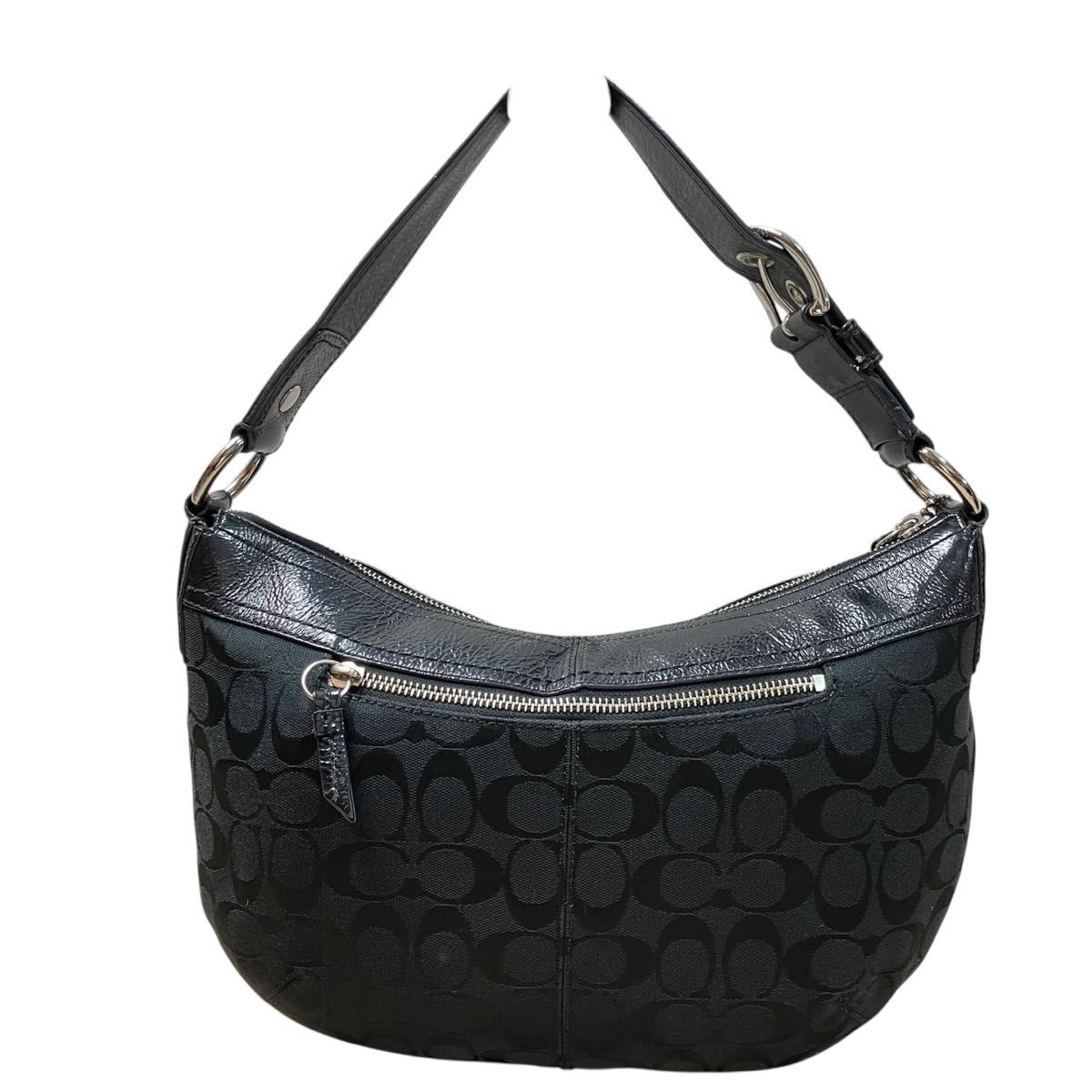 美品COACH ハンドバッグ 肩掛けショルダーバッグ シグネチャー F13739 美品】 COACH コーチ ワンショルダーバッグ ハンドバッグ 肩掛け