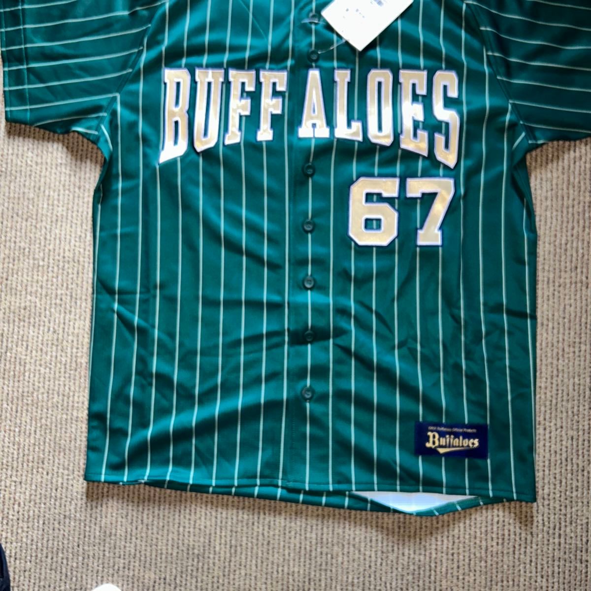 オリックス・バファローズ 67 中川選手 夏の陣 ユニフォームMサイズ オリックスバッファローズ中川圭太選手夏の陣ユニフォームM