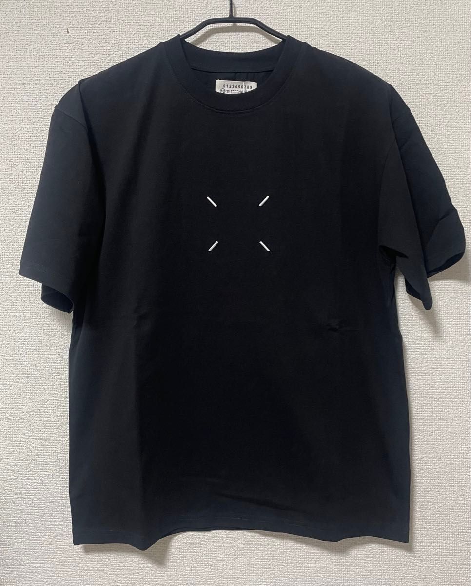 Maison Margiela マルジェラ Tシャツ カットソー MAISON MARGIELA マルジェラ 胸四つロゴ Tシャツ 半袖 ブラック