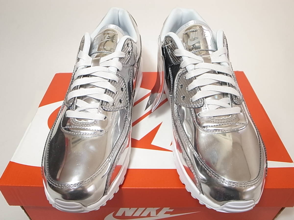 送料無料】NIKE W AIR MAX 90 SP CHROME SILVERメタリック シルバー 銀
