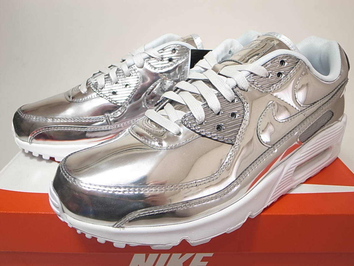 送料無料】NIKE W AIR MAX 90 SP CHROME SILVERメタリック シルバー 銀