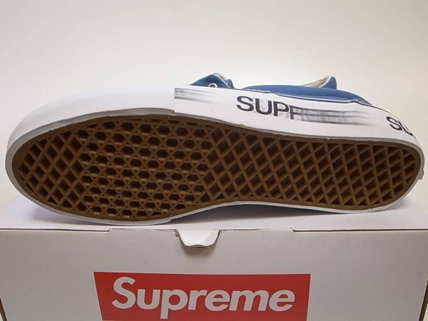 【即決 送料無料】Supreme x VANS ERA PRO 27.5cm US9.5 新品 Motion Logo シュプリーム バンズ SKATE THING モーションロゴ ブルー 2016年