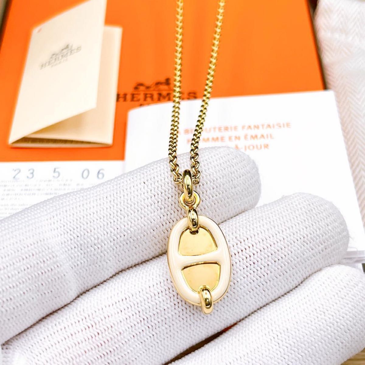 【HERMES】エルメス ペンダント ゴールド PM エルメス HERMES ミニ マイヨン PM ネックレス ゴールド