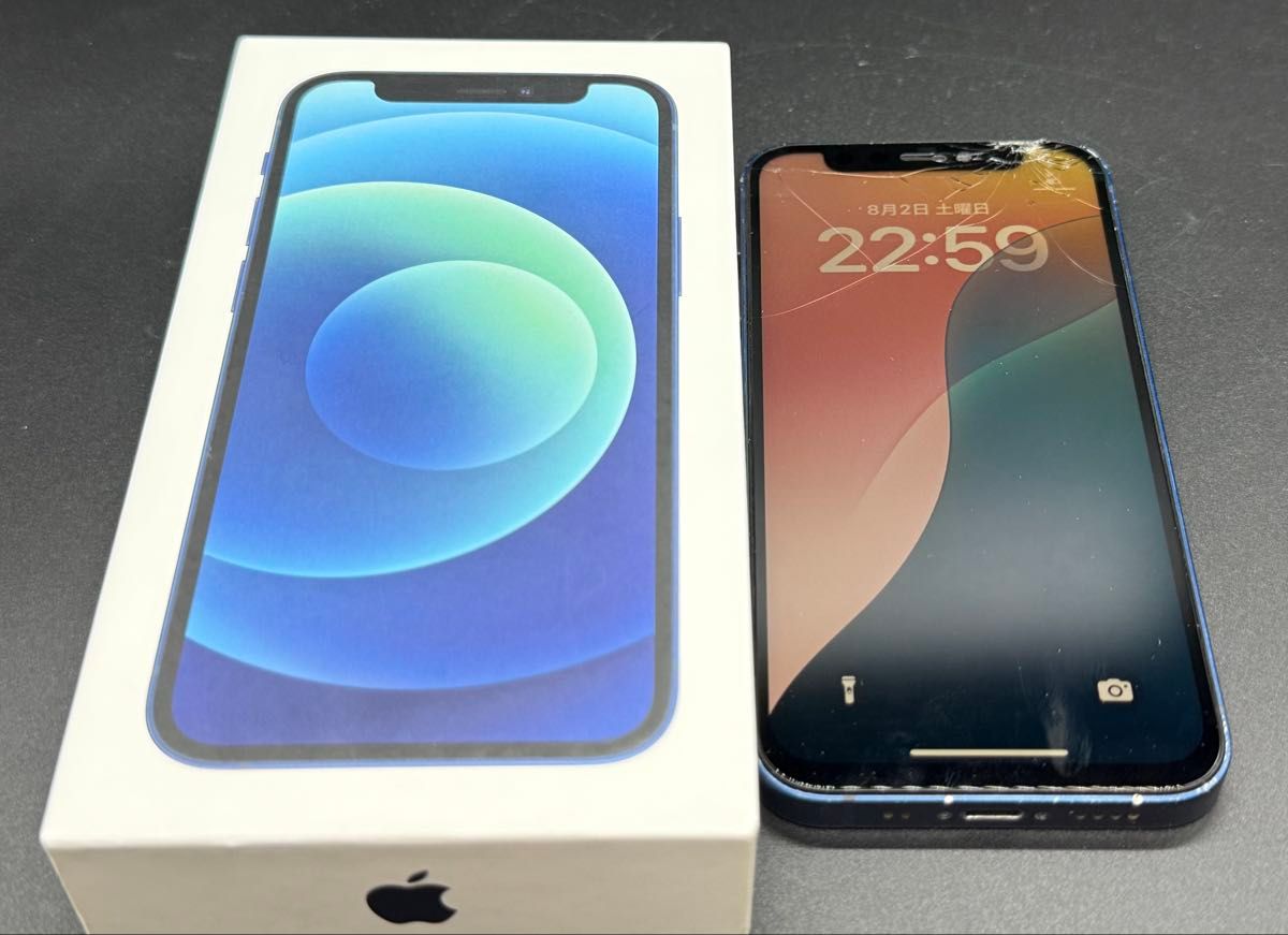 iPhone 12 mini ブラック 128GB 画面不具合/ジャンク iPhone12 mini ブルー 画面割れ ジャンク|Yahoo!フリマ(旧
