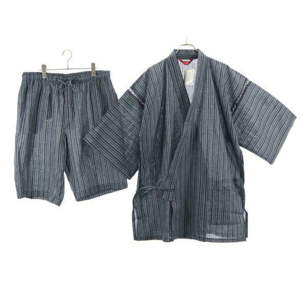 粋甚平上下セットアップLL IKI しじら織りリネン混ストライプ柄和服浴衣ルームウェアパジャマ黒メンズ200304-甚平 –日本!拍賣|MYDAY代標代購網、海外購物第一站 甚平