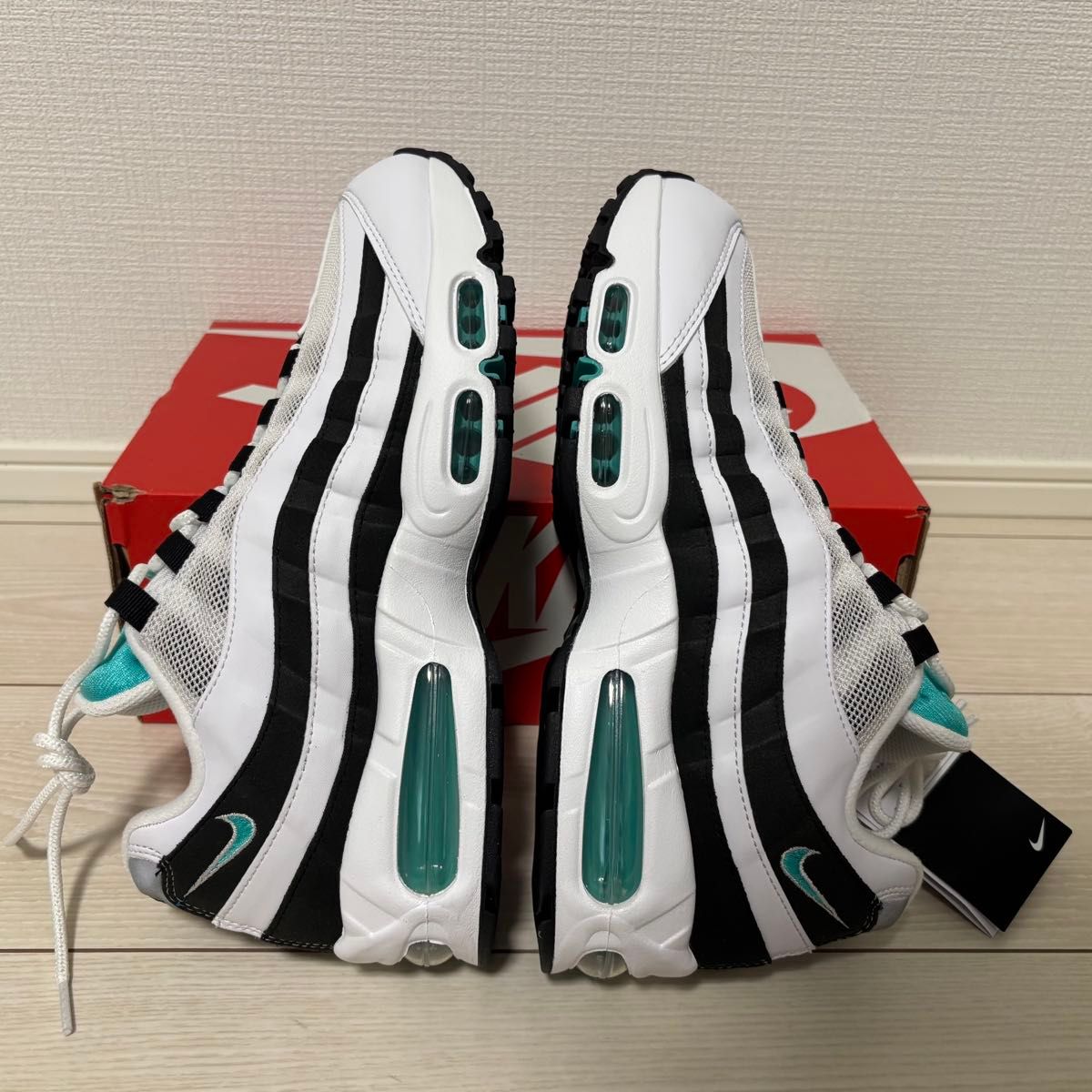 Nike Air Max 95 og White and Black/Black Border 26 5㎝｜Yahoo