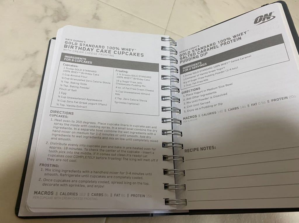  new goods OPTIMUM NUTRITION TRANING JOURNAL training Note 