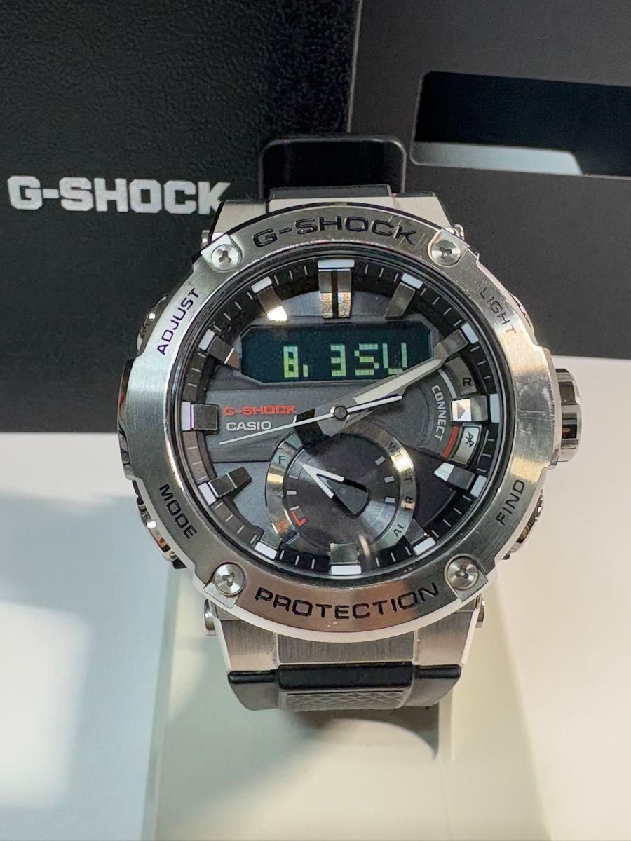 G-SHOCK G-STEEL GST-B200-1AJF 美中古品。 箱付・美品 CASIO・ G-SHOCK・G-STEEL・GSTーB200ー1AJF・ソーラー