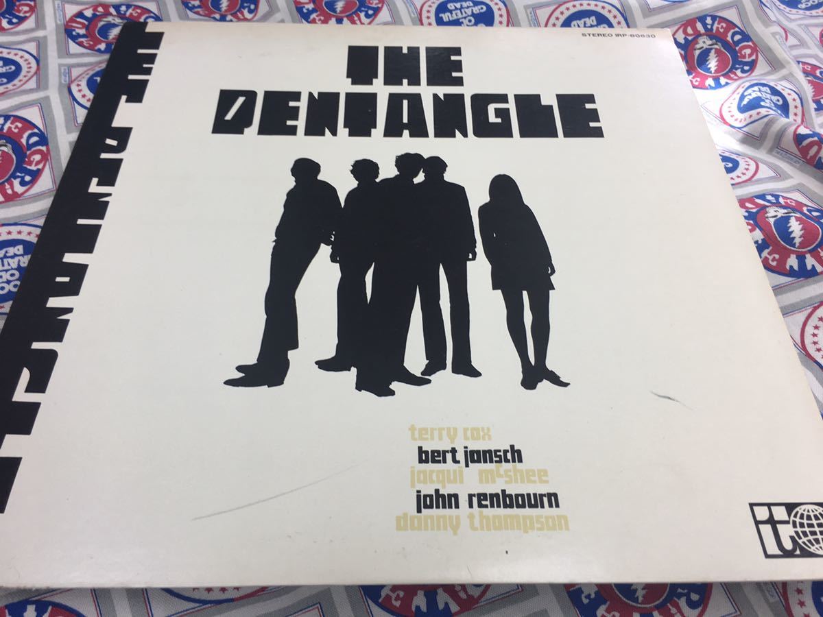 The Pentangle* used LP domestic promo white lable record [ pen tang ru* First * album ]