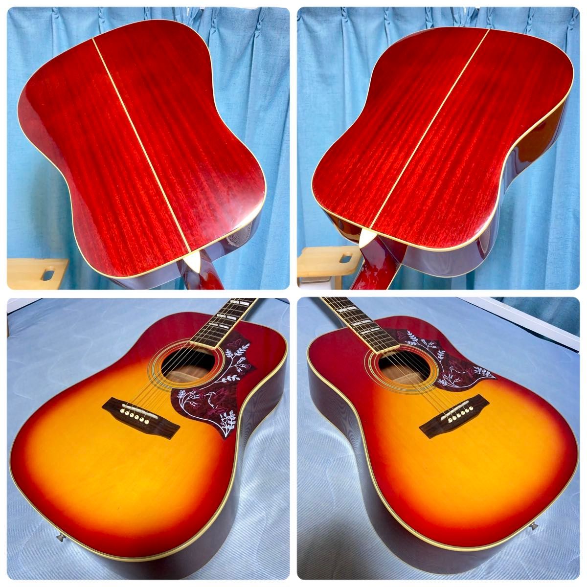 【国産★牛骨】MORRIS!M-801【弾き易く調整☆新品弦】 牛骨】Maison ハミングバードモデル アコギ 【弾き易く調整済み