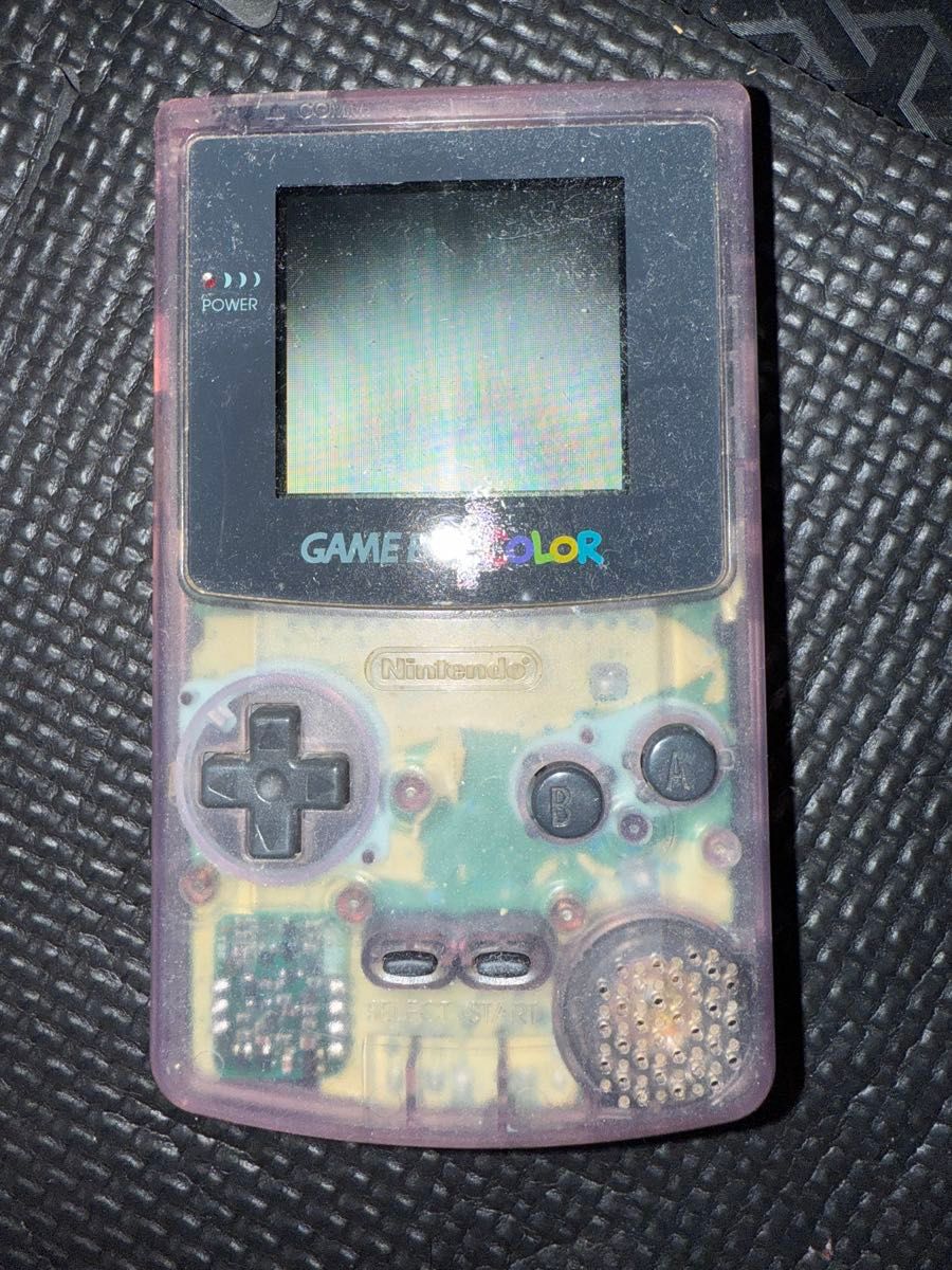 【ジャンク品】任天堂ゲームボーイカラー GAME BOY COLOR 本体 ジャンク品 ゲームボーイカラー 本体 クリアパープル Nintendo