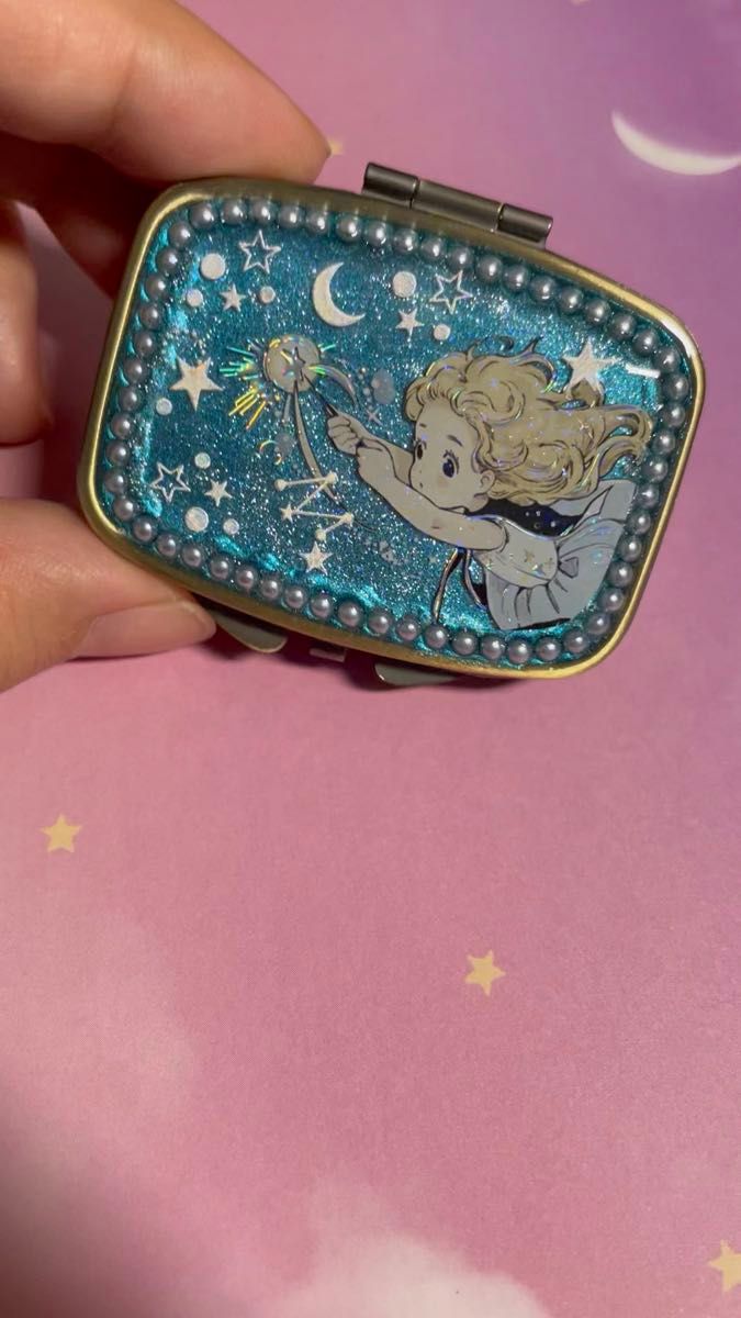 小物入れ ピルケース ハンドメイド レジン 星 キラキラ