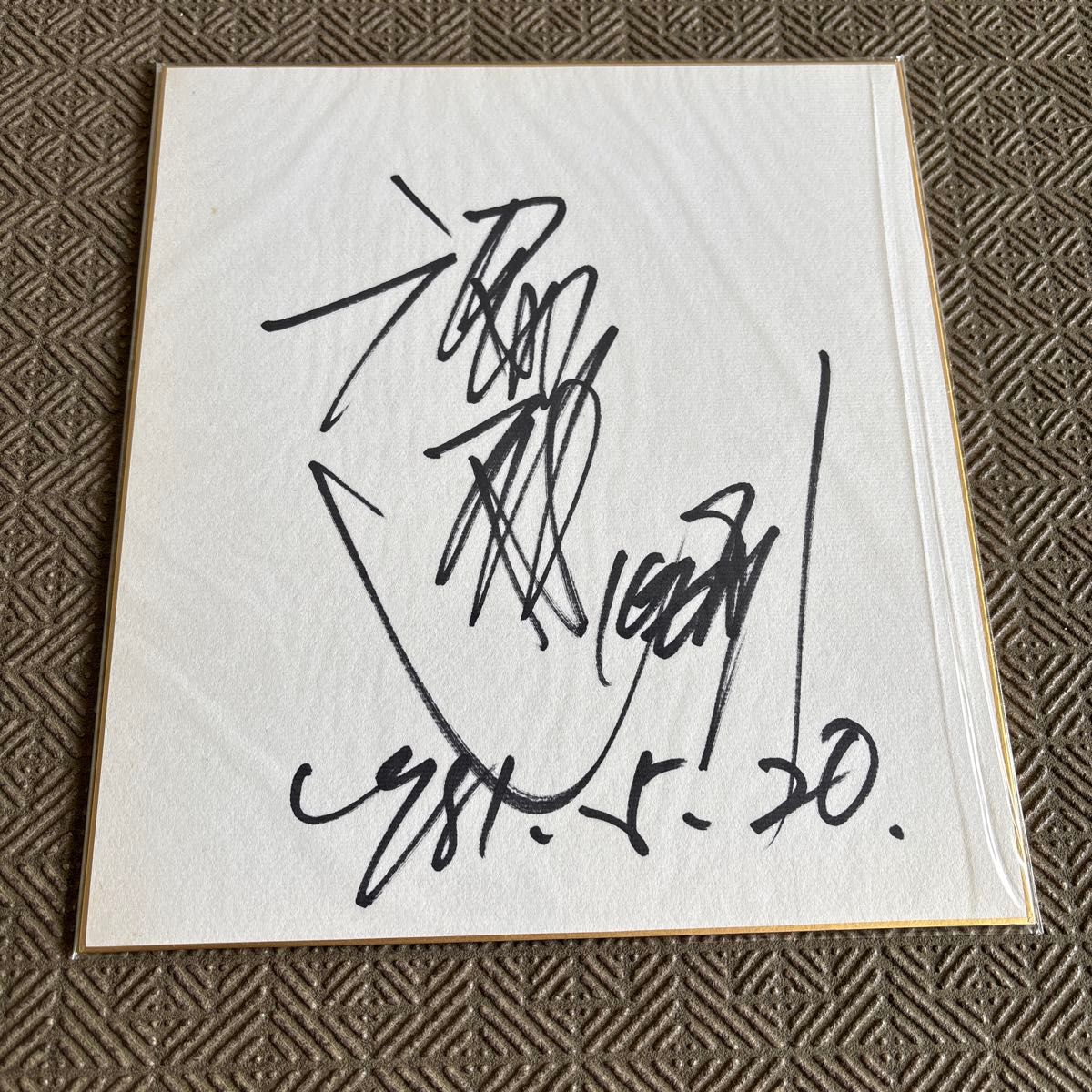 沢田研二 サイン ① 沢田研二 1981年直筆 サイン色紙|Yahoo!フリマ(旧PayPayフリマ)