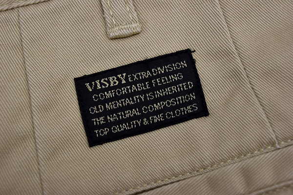 K-1663-1* new goods unused *VISBY vi s view * trousers beige easy two tuck soft . chino pants big size 100cm