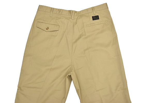 K-1663-1* new goods unused *VISBY vi s view * trousers beige easy two tuck soft . chino pants big size 100cm