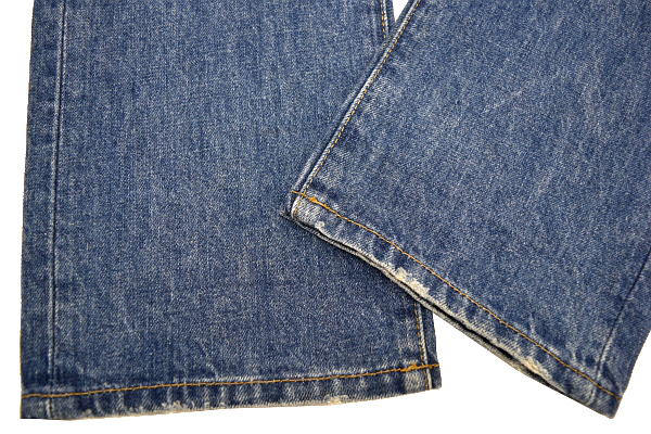 K-1687★美品★Levi's リーバイス 00505-0402★色落ち抜群 鬼ひげ縦落ち ヴィンテージ加工デニム スリムなストレートジーンズ W31_画像6