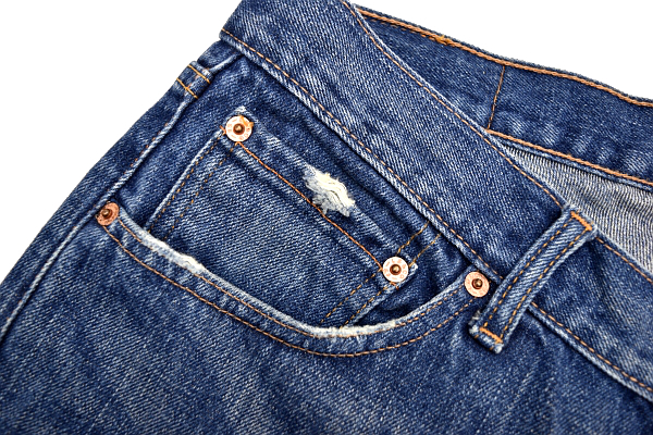 K-1922★Levi's リーバイス OL552-0003★色落ち抜群 鬼ひげ縦落ち ヴィンテージ&クラッシュ加工 デニム ストレートジーンズ W33 同時梱包_画像5