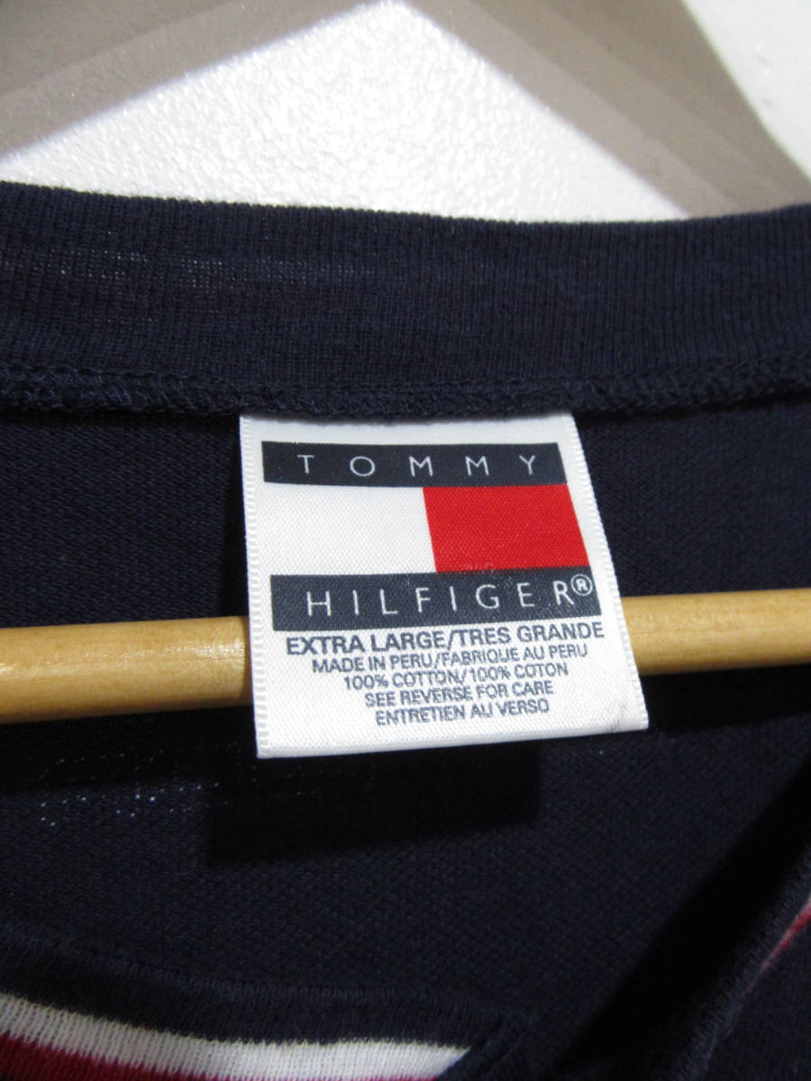 ☆送料無料☆Tommy Hilfiger☆ヘンリーネックTシャツ☆XL☆ストリート_画像3