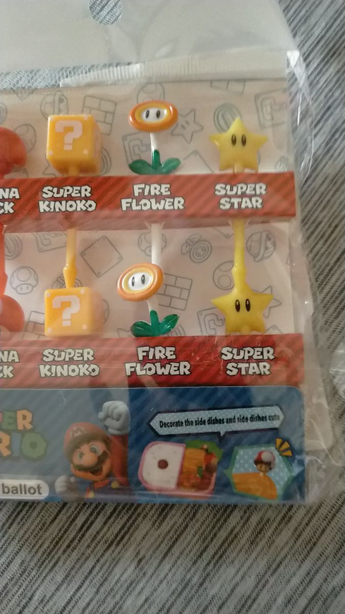 お弁当用品 フードピック スーパーマリオブラザーズ Mario グッズ キャラクター ランチピックス パーティ キャラ弁 遠足