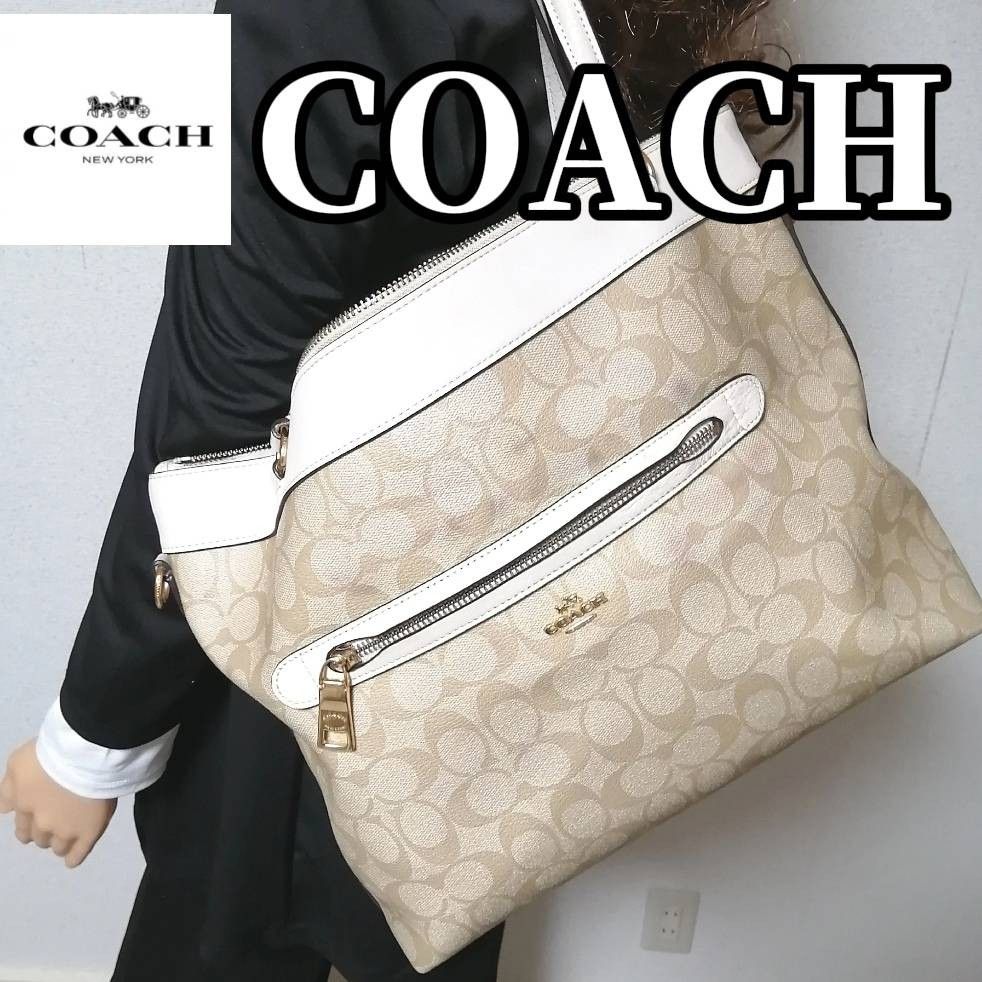 coach コーチ トートバッグ A4可 PVC ハンド シグネチャー s39 新出品3日間限定SALE【A4収納可】COACHコーチ トートバッグ