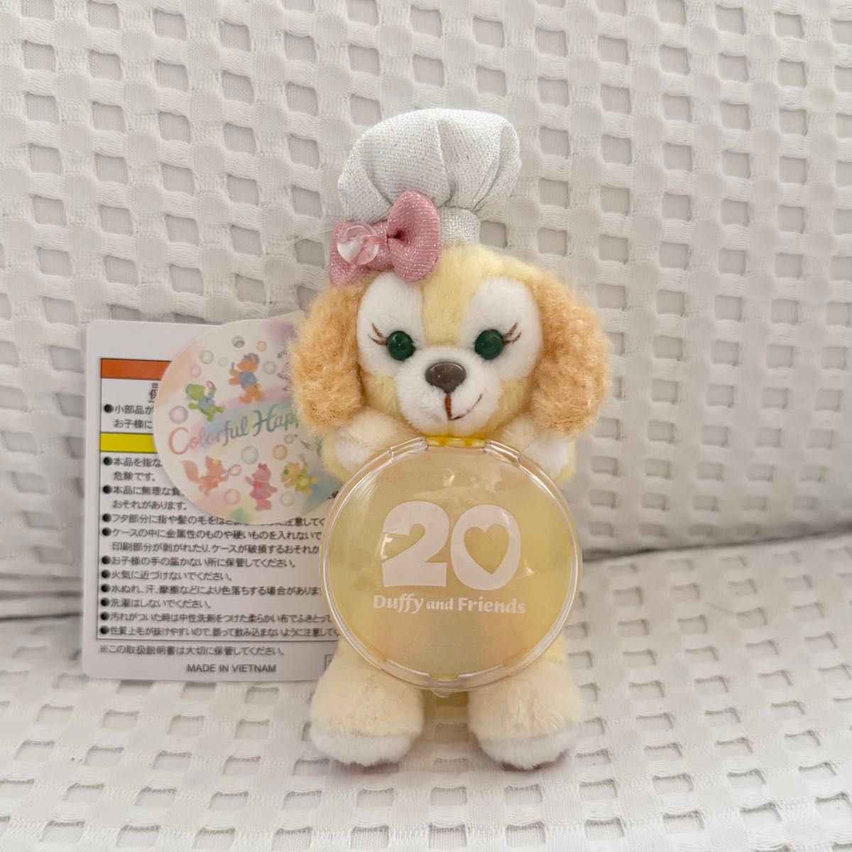 クッキーアンぬいぐるみバッジ(ストラップ)新品タグ付き❣️ 東京ディズニーシー ダッフィーアンドフレンズ 20周年 カラフル