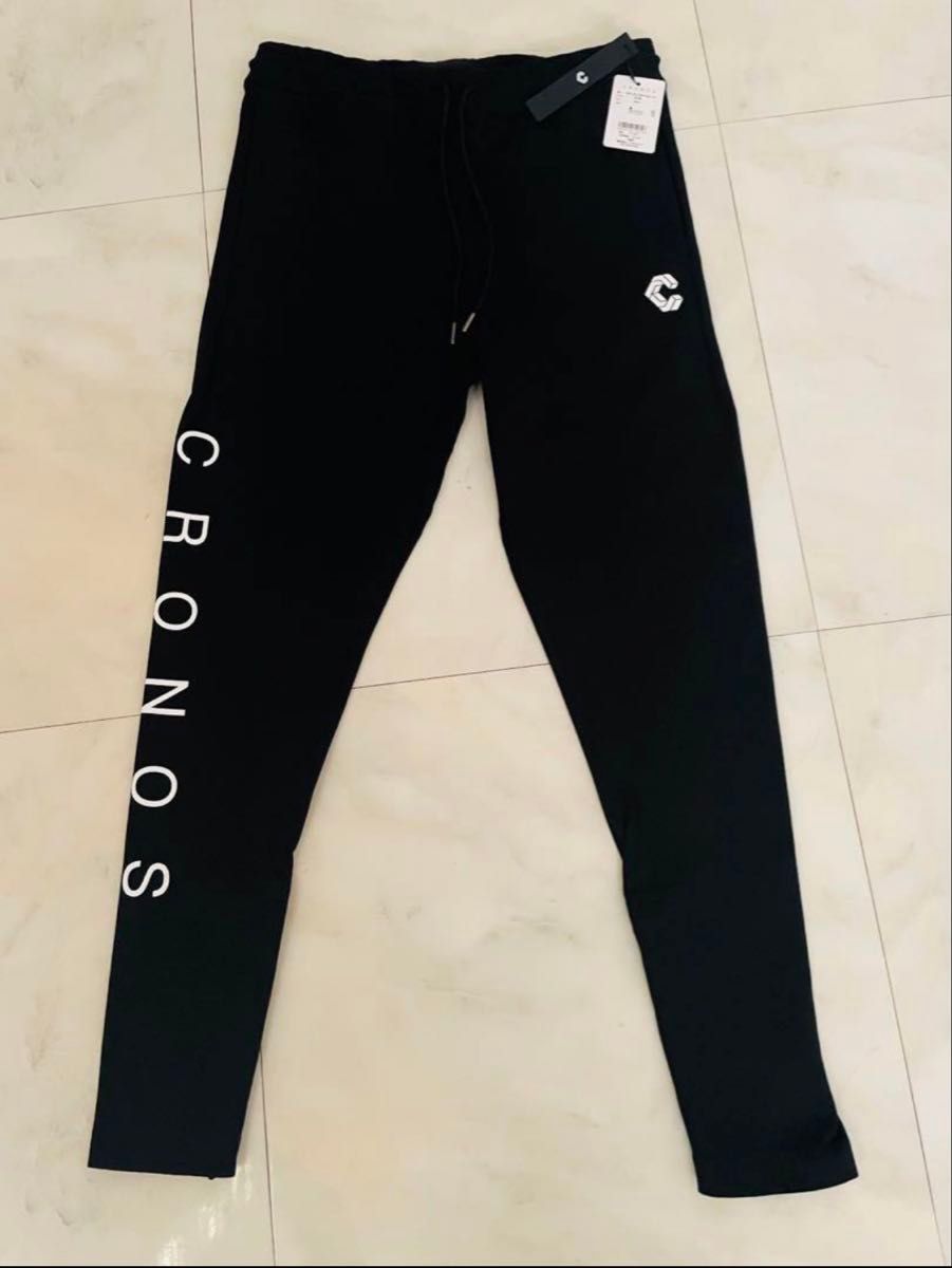 クロノス　ジョガーパンツM CRONOS stretch Tapered Jogger Pants【BLACK】