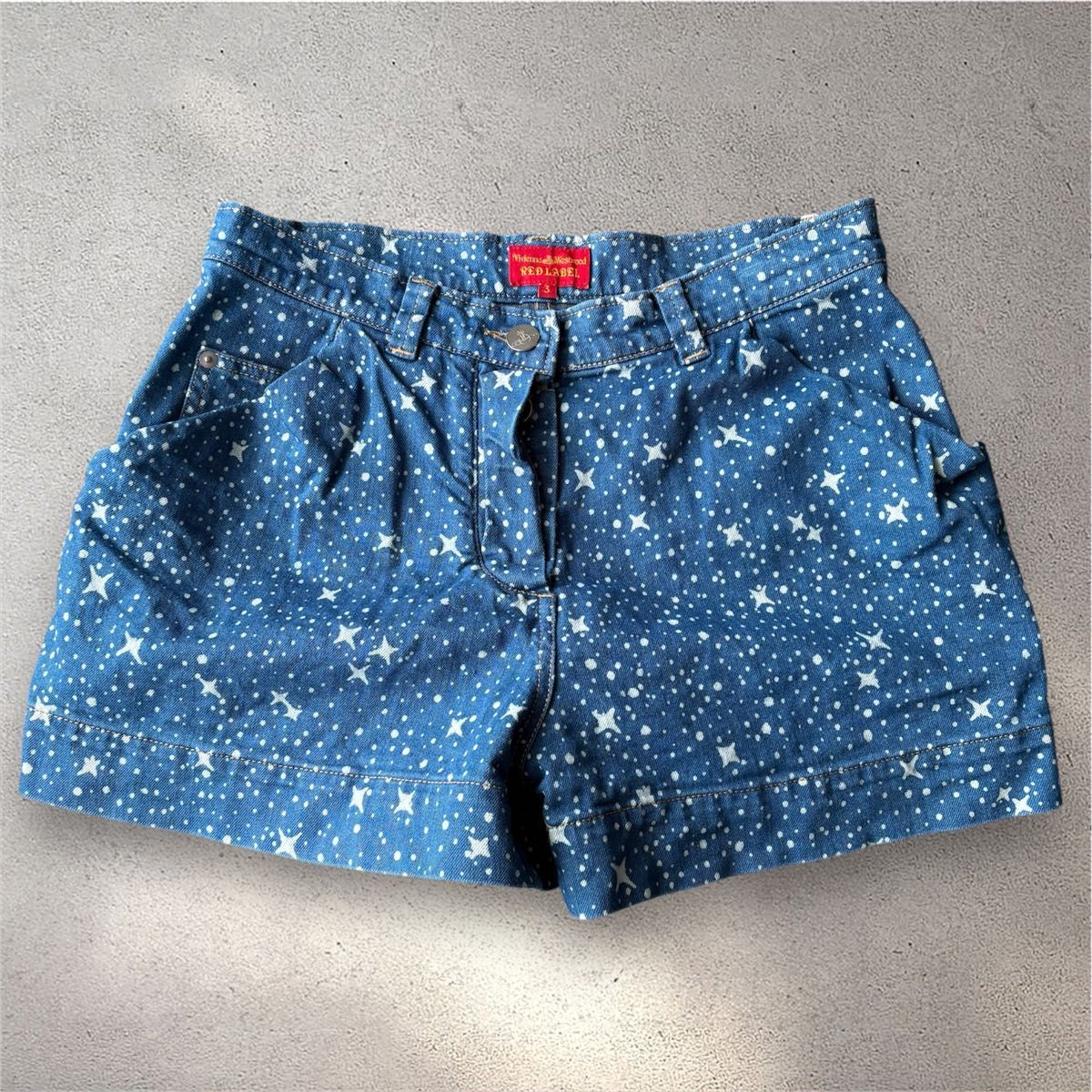 Vivienne Westwood 総柄ショートパンツ ヴィヴィアンウエストウッド オーブボタン 銀河 orb