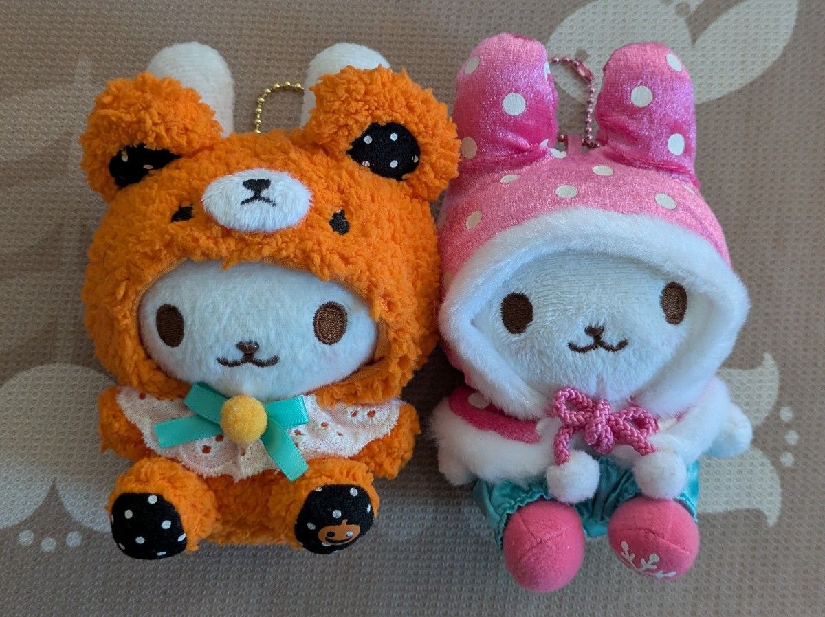 平成レトロ うさずきん フルーツ S マスコット ぬいぐるみ ストラップ 景品 うさぎ うさずきん ぬいぐるみ マスコット セット売り|Yahoo