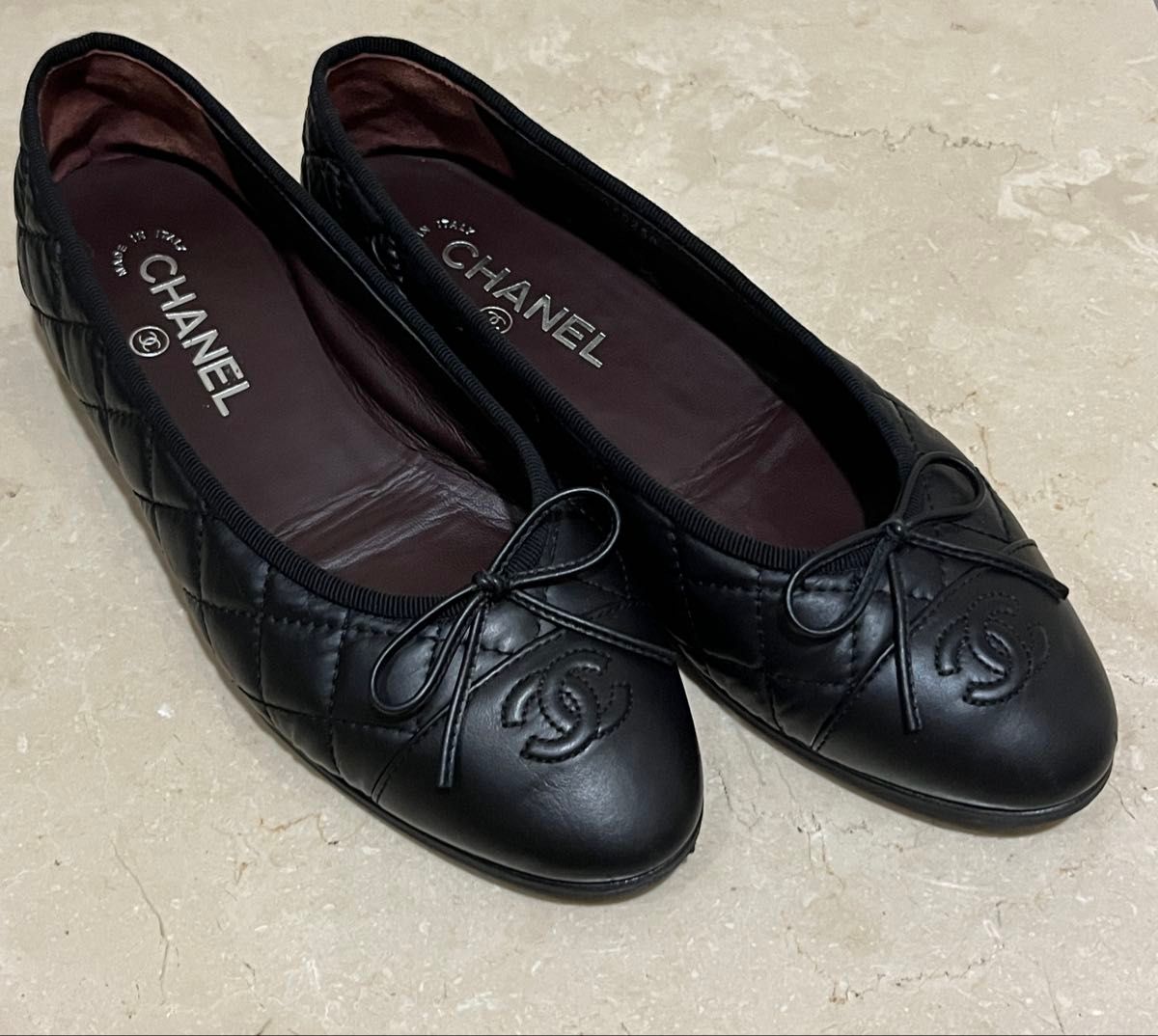 CHANEL マトラッセ バレリーナ 38 CHANEL バレリーナ バレエシューズ マトラッセ 38 1/2|Yahoo