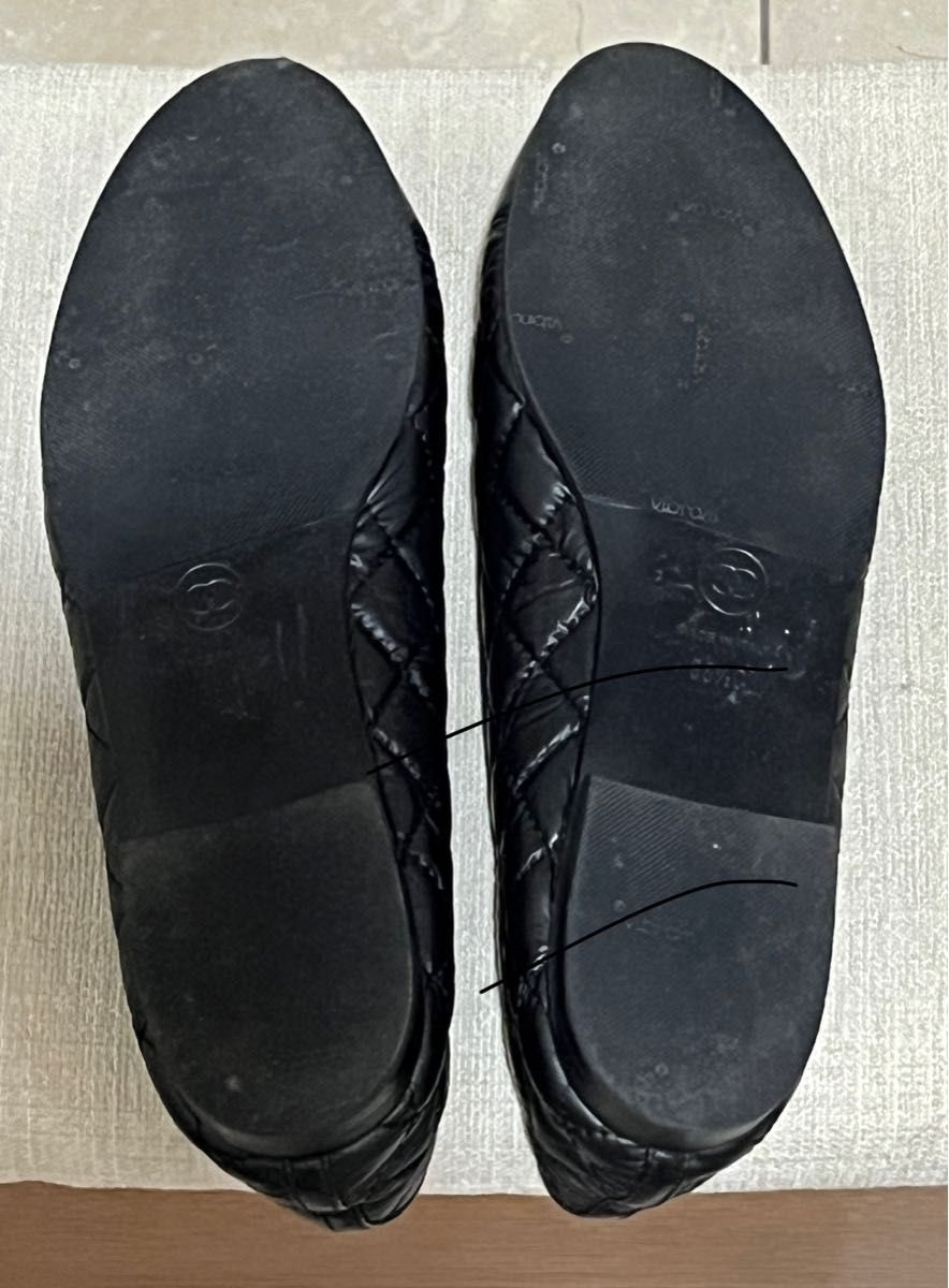 CHANEL マトラッセ バレリーナ 38 CHANEL バレリーナ バレエシューズ マトラッセ 38 1/2|Yahoo