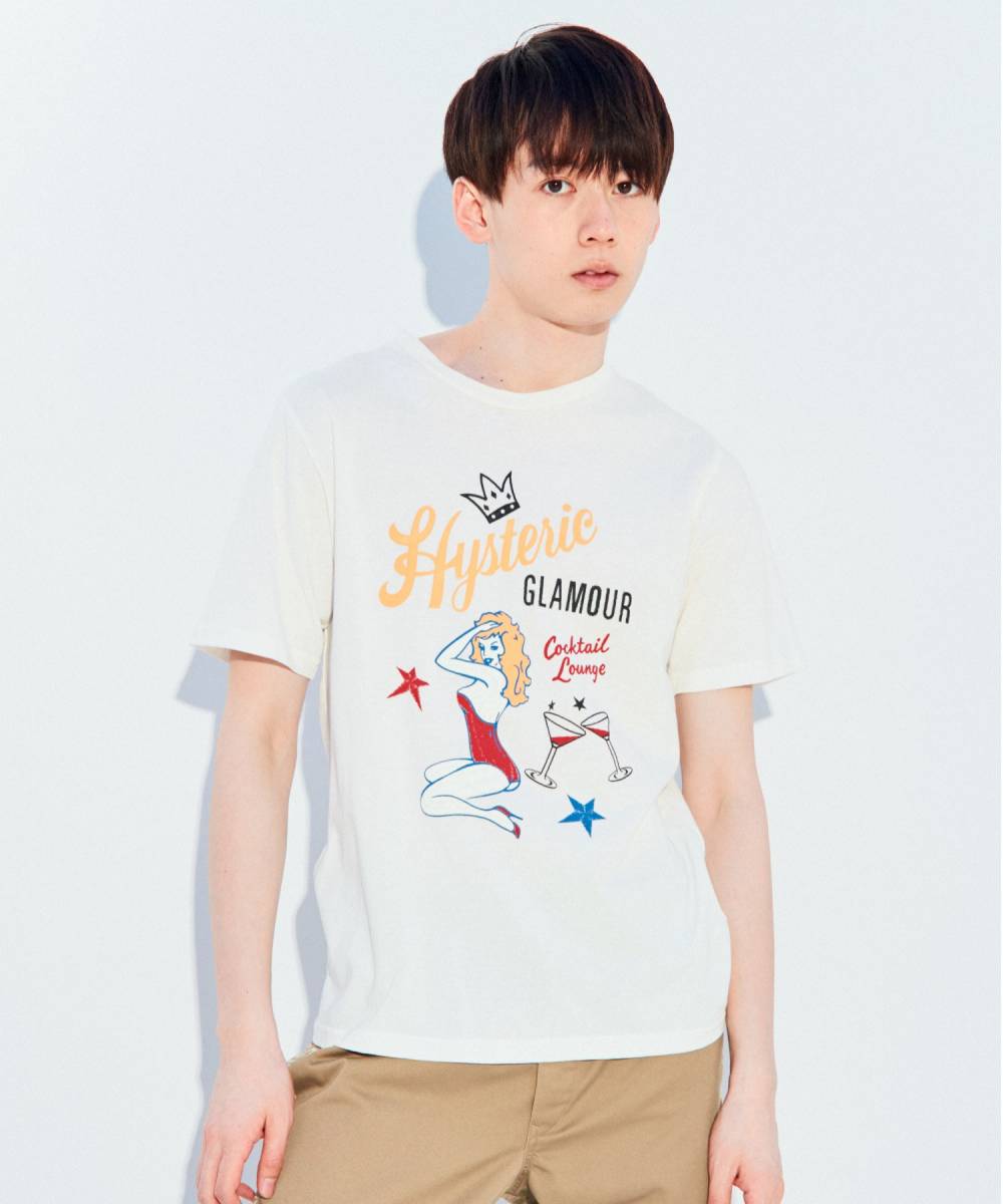 即決 新品 定価10,780円 ヒステリックグラマー HYS COCKTAIL LOUNGE Tシャツ