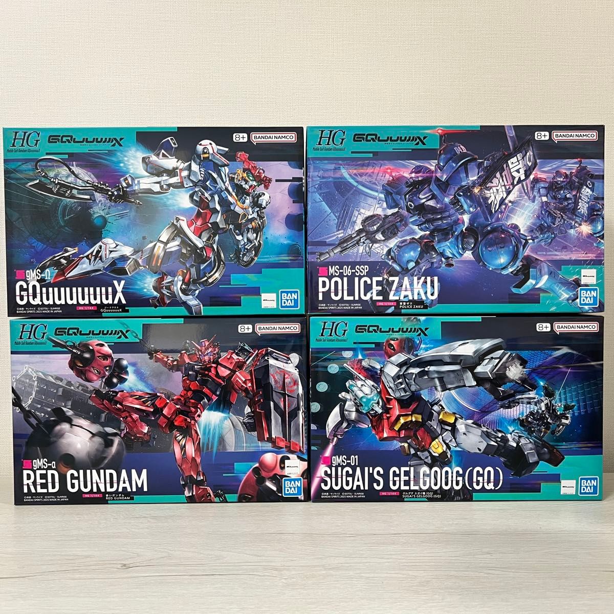 新品 HG ガンプラ3点セット ジークアクス・ 軍警ザク・ゲルググ(スガイ機) HGガンプラセット(ジークアクス 軍警ザク ゲルググ スガイ機