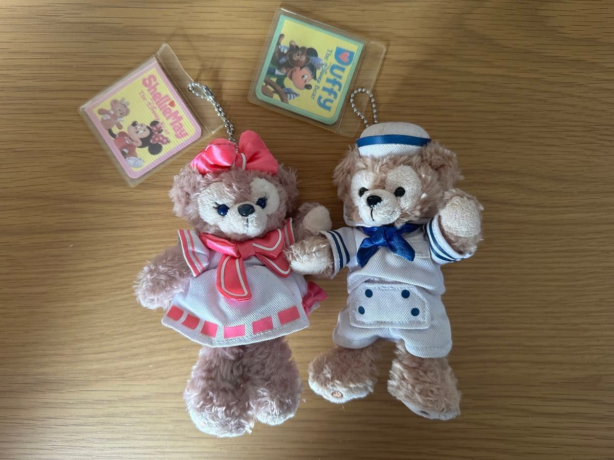 ディズニーシー限定 ダッフィー&シェリーメイぬいぐるみバッジ 2体セット シェリーメイ&ダッフィー 限定ぬいぐるみバッジ 2個セット