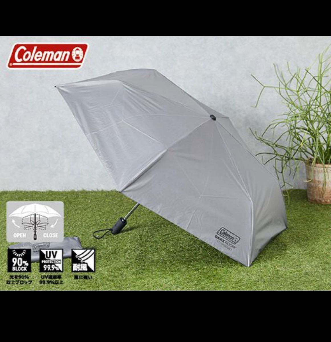 新品 Coleman 晴雨兼用 折りたたみ傘55cm 3本セット コールマン コールマンColeman 晴雨兼用 自動開閉 折りたたみ傘 55cm 3本