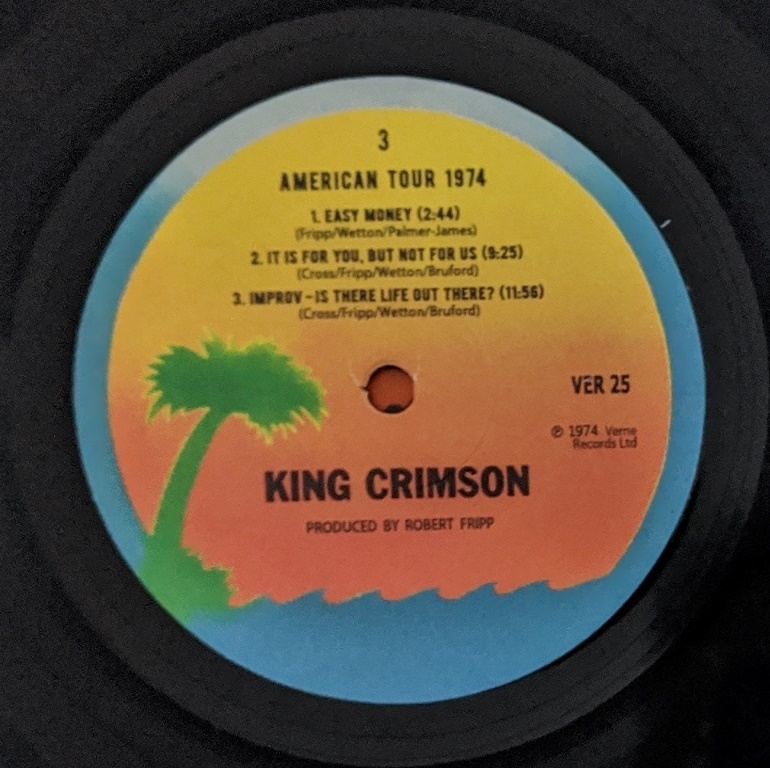 King Crimson キング・クリムゾン - American Tour 1974 限定二枚組アナログ・レコード 