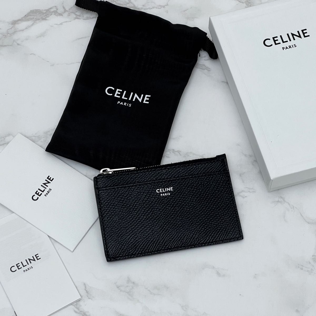 【国内買付】CELINE セリーヌ ジップ付き カードホルダー セリーヌ ジップ付きカードホルダー コインケース 現行品