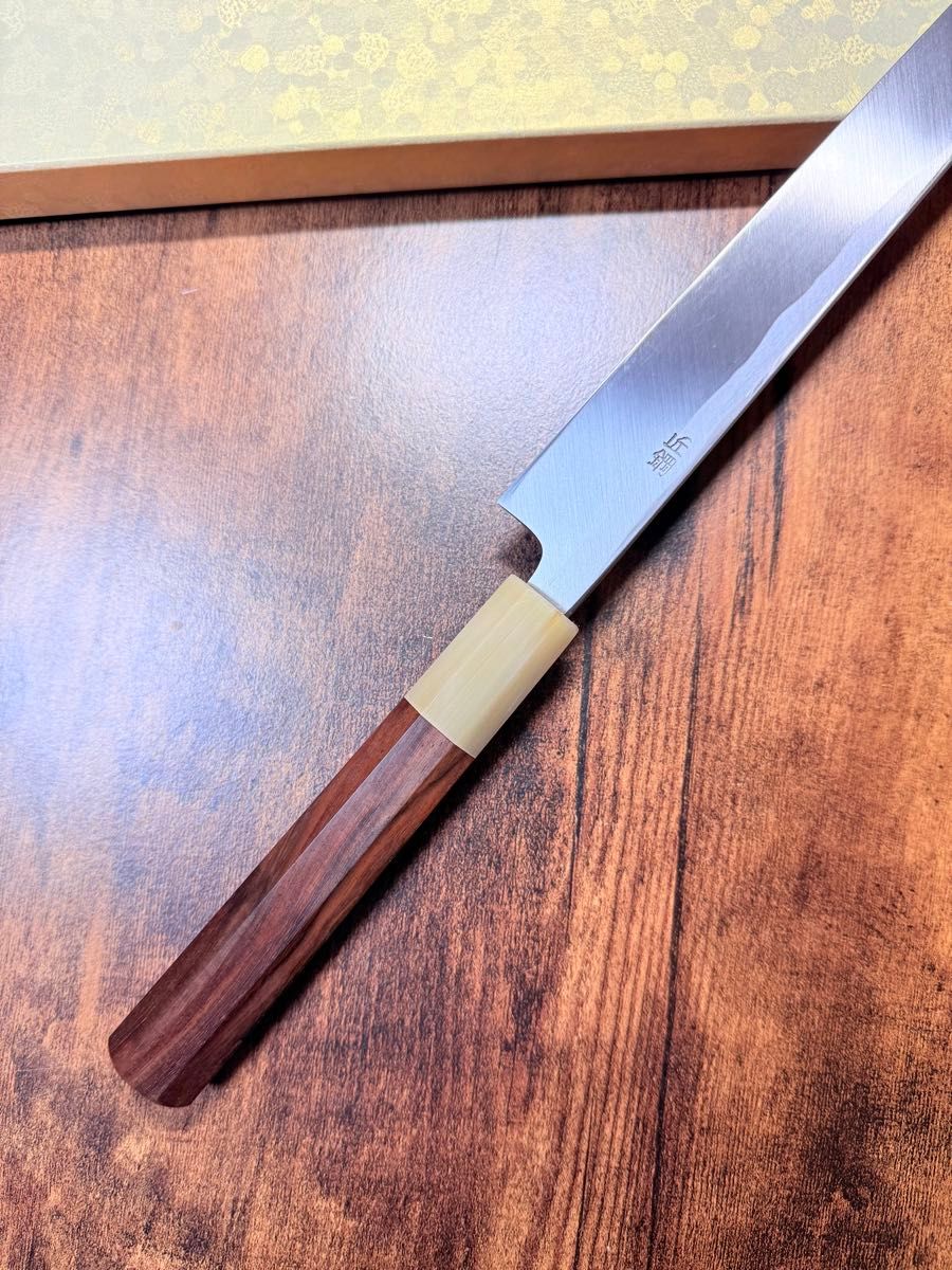 【堺打刃物】蛸引 先丸　包丁　8寸　白二鋼　紫檀水牛八角柄 堺打刃物】蛸引 先丸 包丁 8寸 白二鋼 紫檀水牛八角柄｜Yahoo