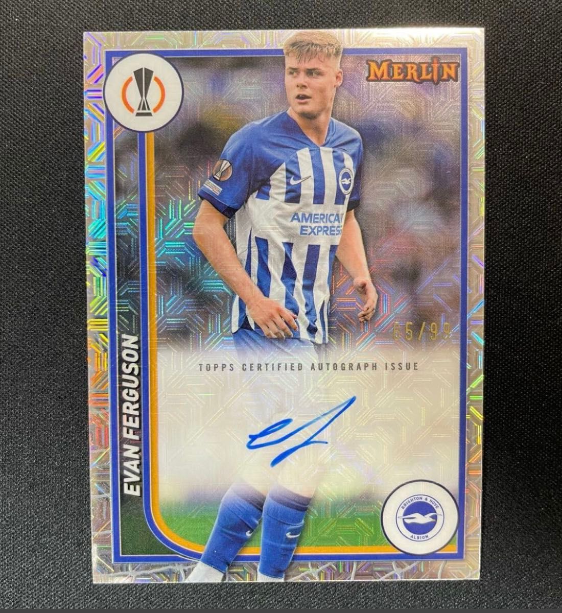 topps soccer auto 直筆 サイン rc panini カード 99枚限定 2023-24 Topps エヴァン・ファーガソン 直筆サイン