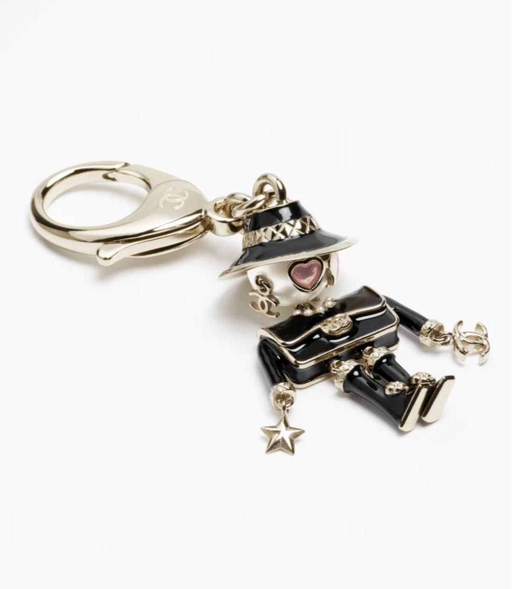 【可愛いすぎる♡】CHANEL キーリング 25B 新品未使用 シャネル キーリング ハート 人形 25B 最新作 超希少
