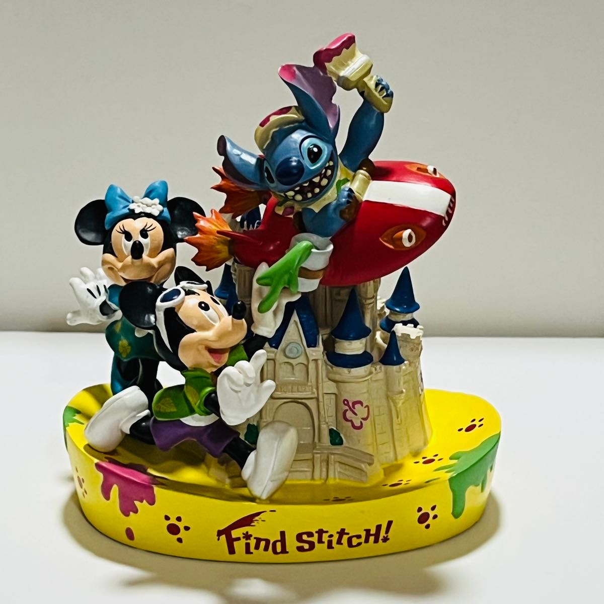 ディズニーランド ファインド スティッチ ミッキー ミニー フィギュア ディズニー スティッチ フリフリ大騒動 Find Stitch 置物